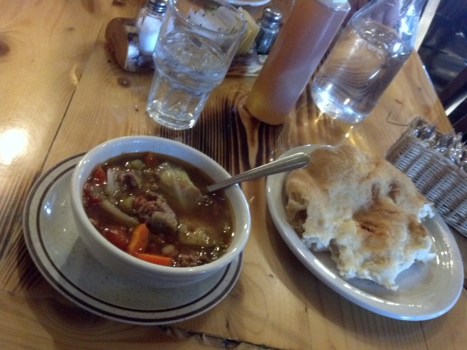 Cowboy Soup and Crow Frybread - all for $8 bucks! 